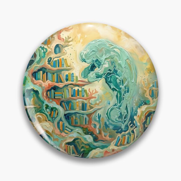 Item preview, Manatee Underwater Librarian designed and sold by PictoVibe.