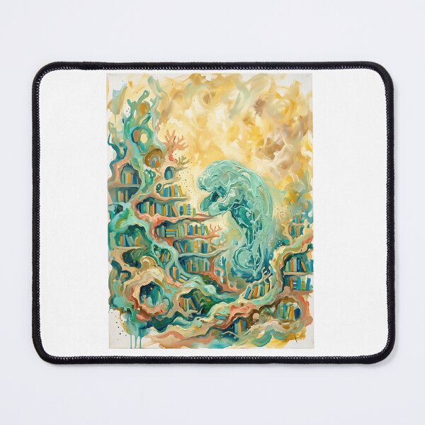 Item preview, Manatee Underwater Librarian designed and sold by PictoVibe.