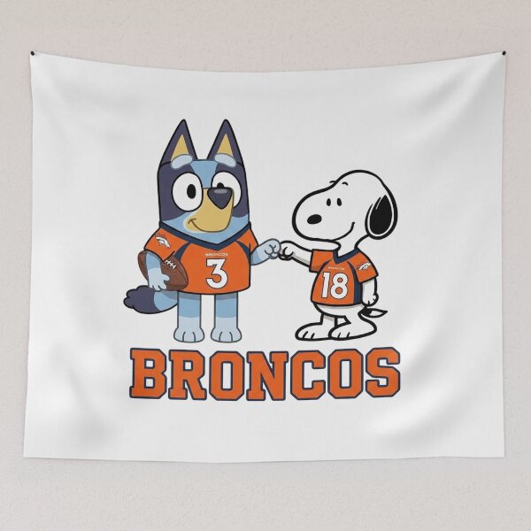 Item preview, Bluey And Snoopy Denver Football Buddies designed and sold by DamianRoy88.