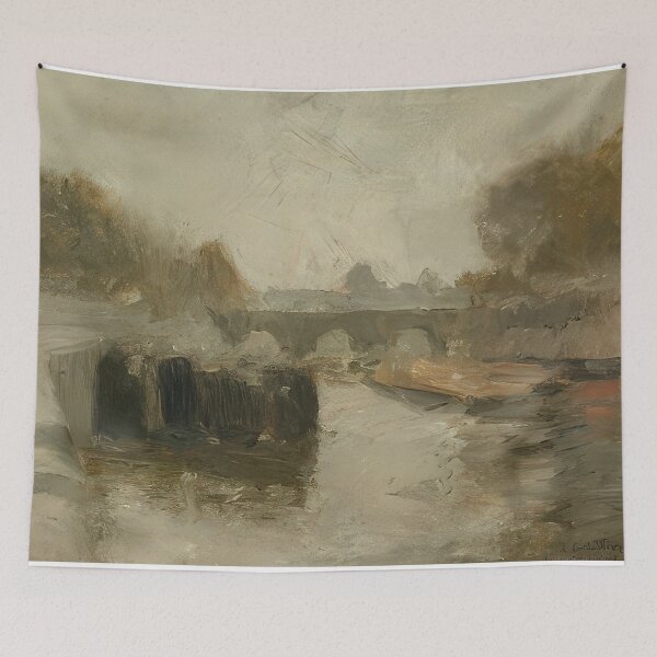 Item preview, Le pont 1895 designed and sold by VeilOfPigments.