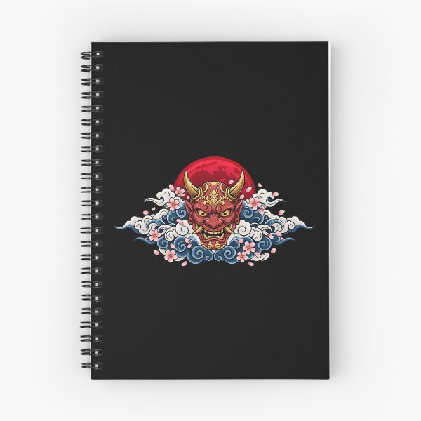Item preview, Japanese Oni Demon Mask | Hannya Yokai Samurai Wave Sakura Art designed and sold by MrDev.