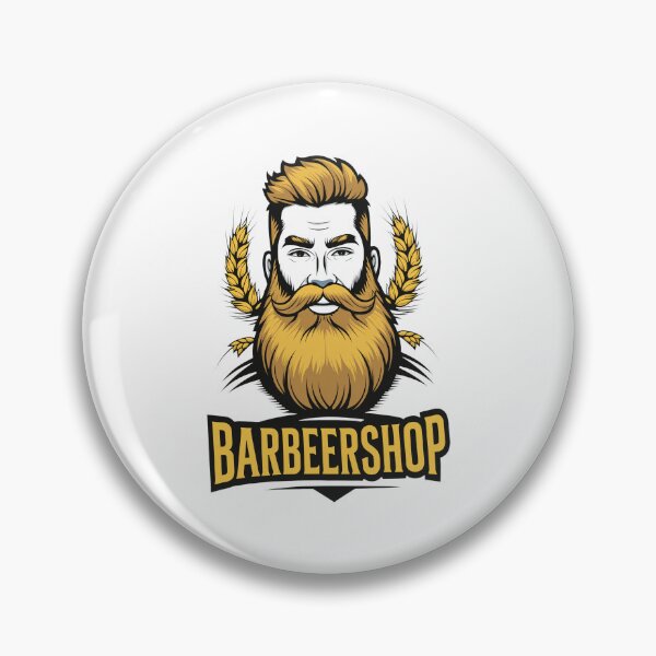 Item preview, Barbeershop Bearded Man Craft Beer Pun designed and sold by TODDORTHEN.