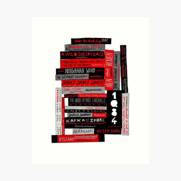 Item preview, Murakami Book Stack Fanatic (Colour) designed and sold by che-lseyhartman.