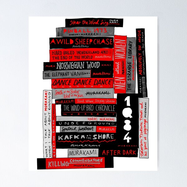 Item preview, Murakami Book Stack Fanatic (Colour) designed and sold by che-lseyhartman.