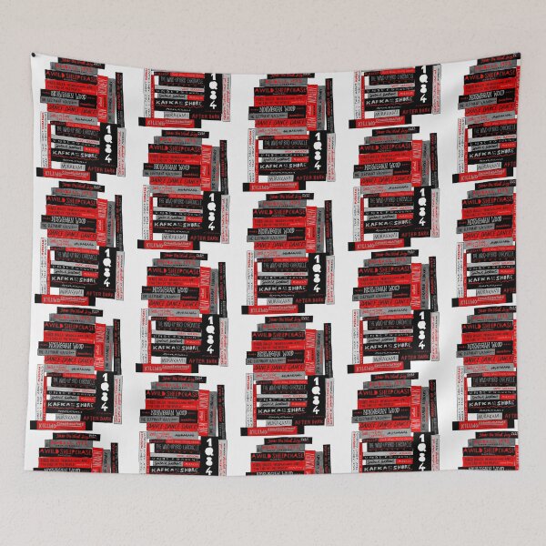 Item preview, Murakami Book Stack Fanatic (Colour) designed and sold by che-lseyhartman.
