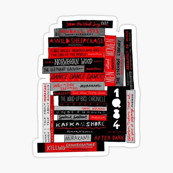 Item preview, Murakami Book Stack Fanatic (Colour) designed and sold by che-lseyhartman.