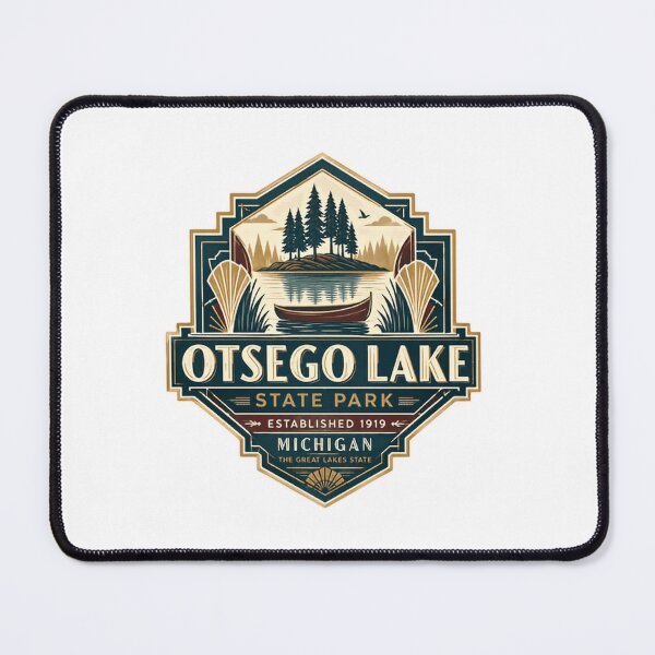Item preview, Otsego Lake State Park Established 1919 Michigan Great Lakes State Vacation Travel Souvenir designed and sold by Simsimah26Parks.