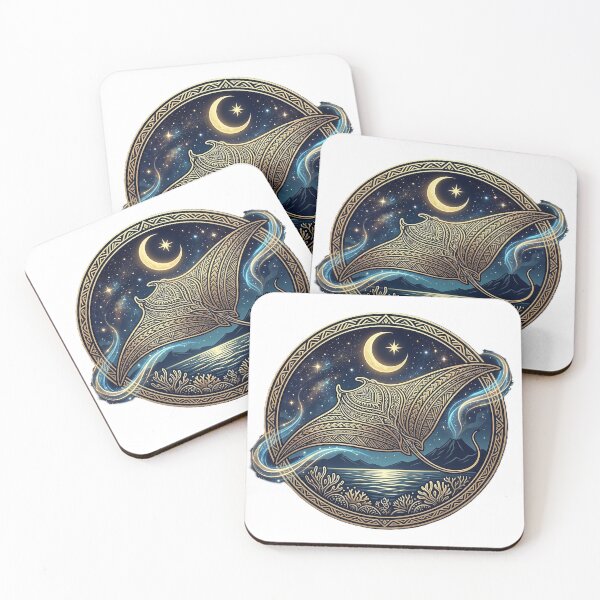 Item preview, Polynesian Manta Ray Mystic Moonlight designed and sold by Hawaii26.