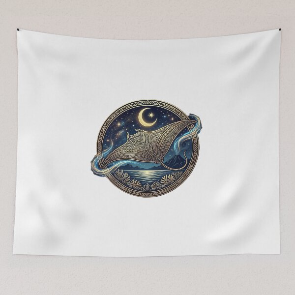 Item preview, Polynesian Manta Ray Mystic Moonlight designed and sold by Hawaii26.