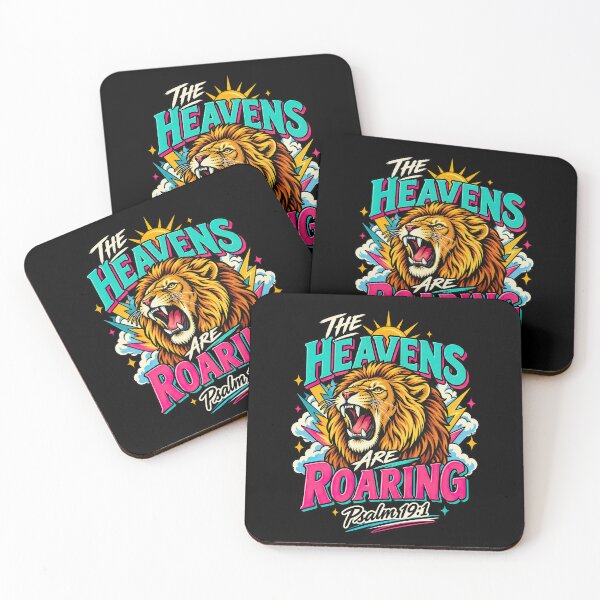 Item preview, Bible Verse Quote, The Heavens Are Roaring, Lion Roaring designed and sold by graphic-genie.