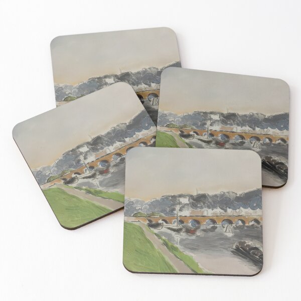 Item preview, Le pont de sevres au chaland 1917 designed and sold by VeilOfPigments.