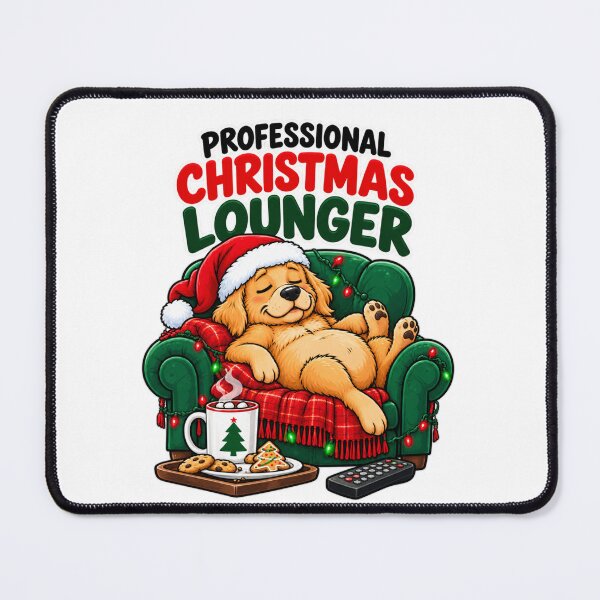 Item preview, Professional Christmas Lounger Funny Dog Design designed and sold by Kenzie & Co.