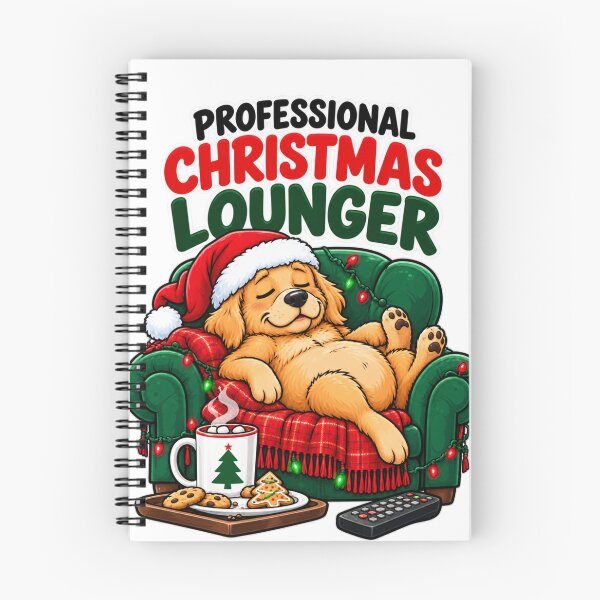 Item preview, Professional Christmas Lounger Funny Dog Design designed and sold by Kenzie & Co.
