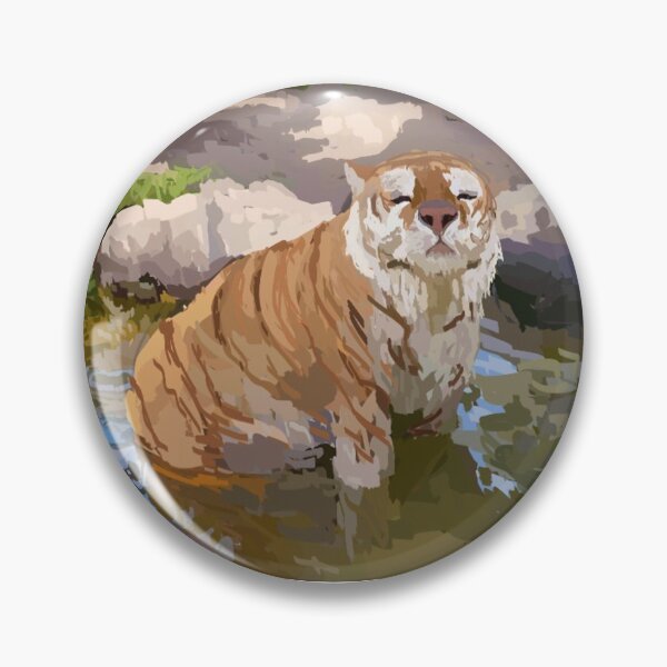 Item preview, Tiger in a pond designed and sold by midnitesky.