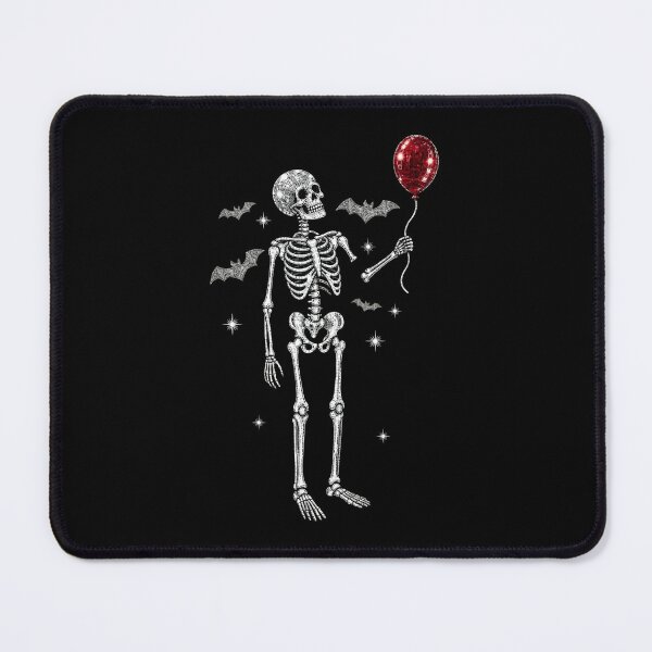 Item preview, Disco Ball Skeleton Holding Red Balloon With Bats designed and sold by cerima.