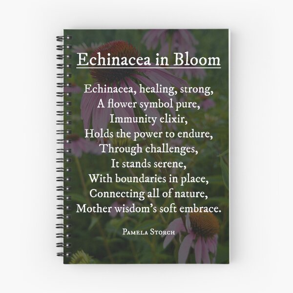 Item preview, Echinacea in Bloom Poem Writer's Edition by Pamela Storch designed and sold by Pamela Storch.