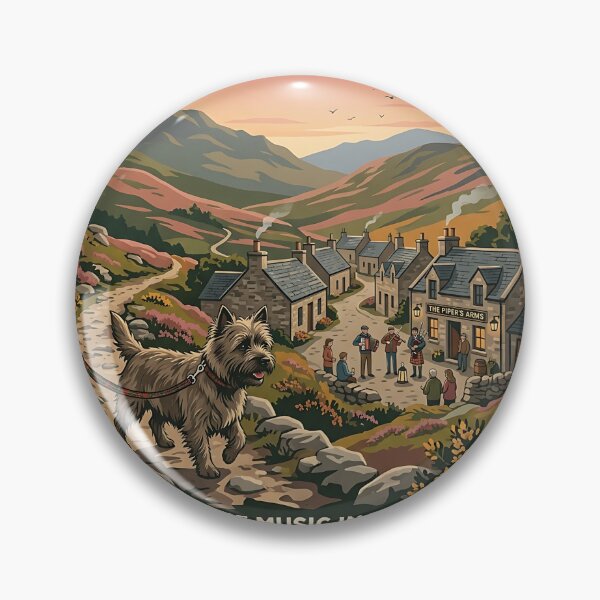 Item preview, Cairn Terrier Folk Music Traveler designed and sold by PictoVibe.