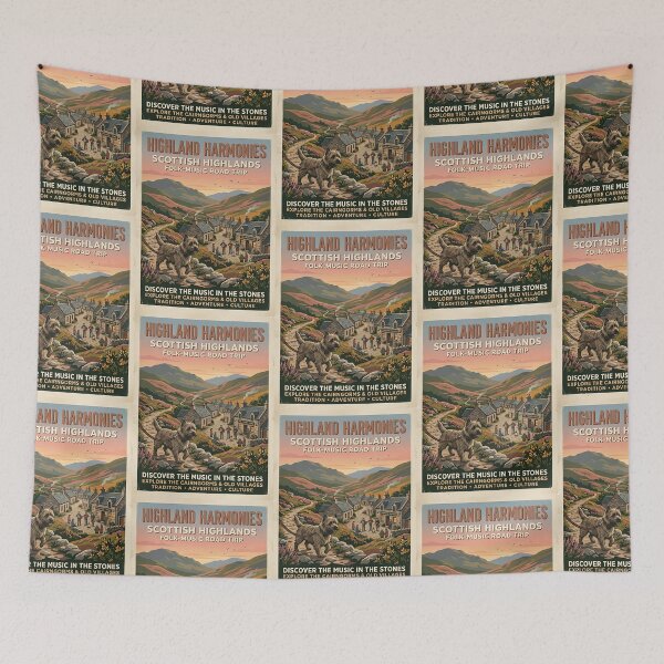 Item preview, Cairn Terrier Folk Music Traveler designed and sold by PictoVibe.