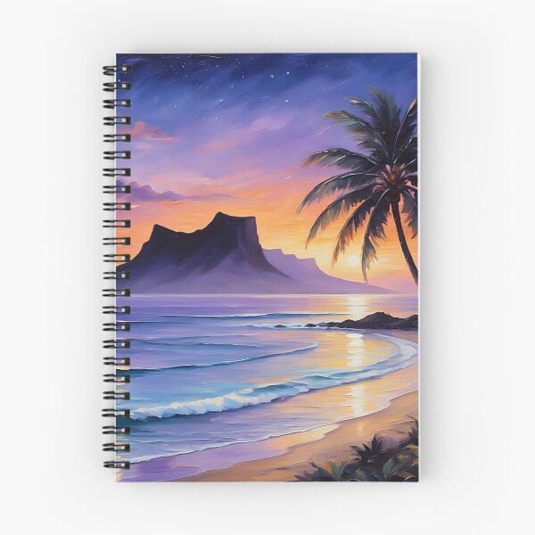 Item preview, Volcanic Island Silhouette — Purple and Orange Twilight designed and sold by Hawaii26.