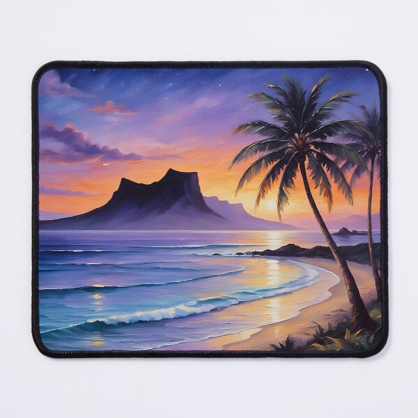Item preview, Volcanic Island Silhouette — Purple and Orange Twilight designed and sold by Hawaii26.