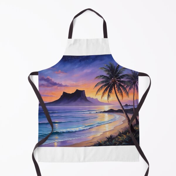 Item preview, Volcanic Island Silhouette — Purple and Orange Twilight designed and sold by Hawaii26.
