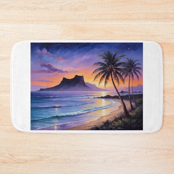 Item preview, Volcanic Island Silhouette — Purple and Orange Twilight designed and sold by Hawaii26.