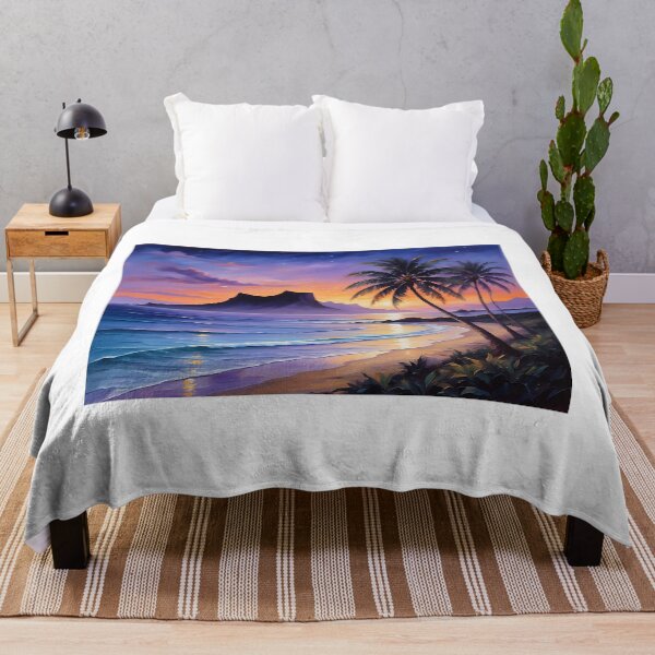 Item preview, Volcanic Island Silhouette — Purple and Orange Twilight designed and sold by Hawaii26.