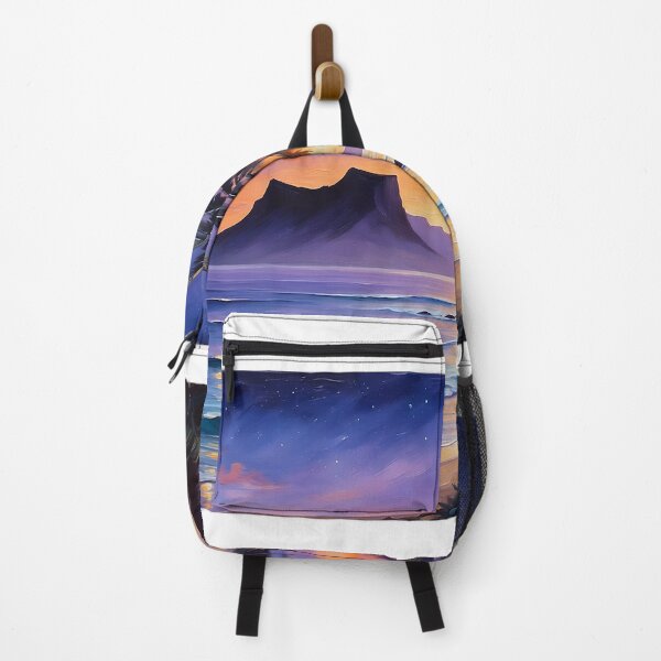 Item preview, Volcanic Island Silhouette — Purple and Orange Twilight designed and sold by Hawaii26.