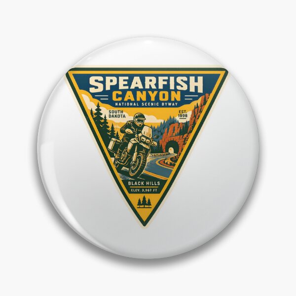 Item preview, Spearfish Canyon National Scenic Byway South Dakota Black Hills Motorcycle Rider Adventure Travel designed and sold by Simsimah26Parks.