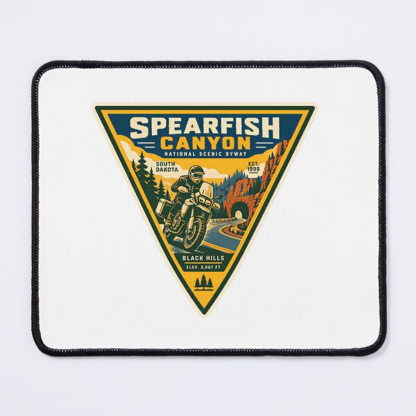 Item preview, Spearfish Canyon National Scenic Byway South Dakota Black Hills Motorcycle Rider Adventure Travel designed and sold by Simsimah26Parks.
