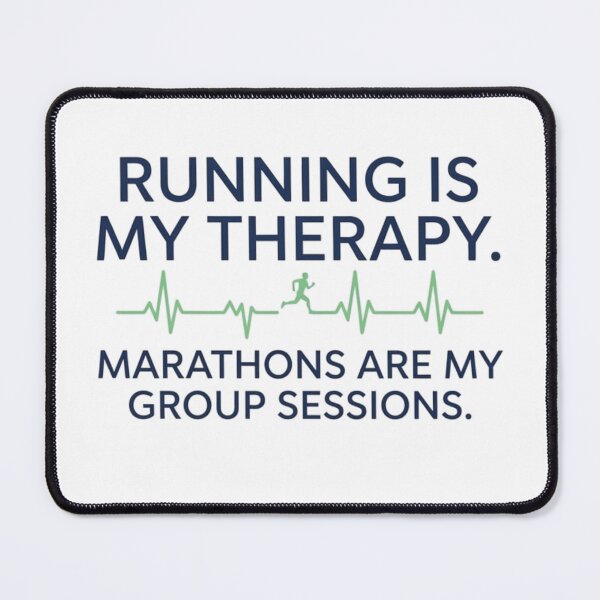 Item preview, Running Is My Therapy. Marathons Are My Group Sessions. designed and sold by RunningWhiskers.