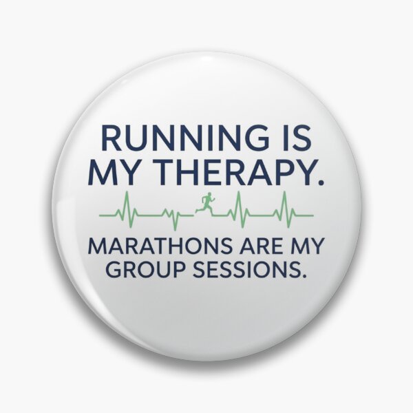 Item preview, Running Is My Therapy. Marathons Are My Group Sessions. designed and sold by RunningWhiskers.