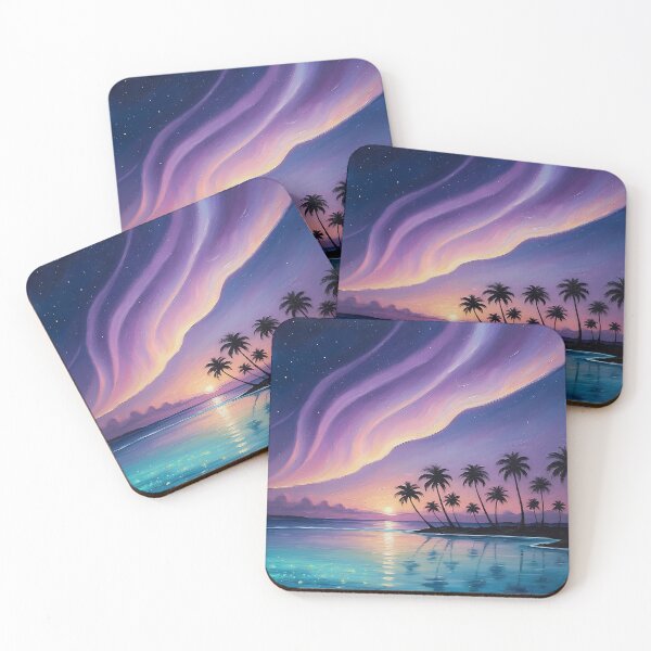 Item preview, Mystical Aurora on a Palm Island designed and sold by Hawaii26.