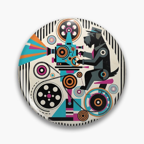 Item preview, Black Russian Terrier Film Projectionist designed and sold by PictoVibe.