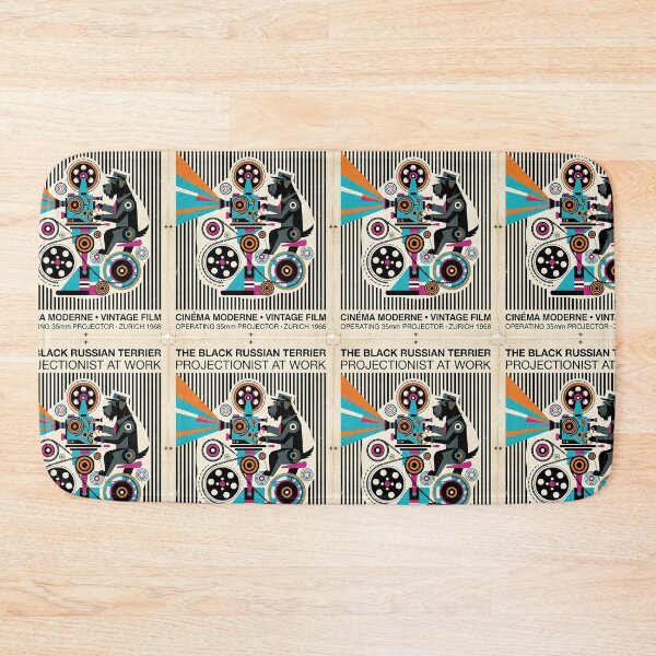 Item preview, Black Russian Terrier Film Projectionist designed and sold by PictoVibe.