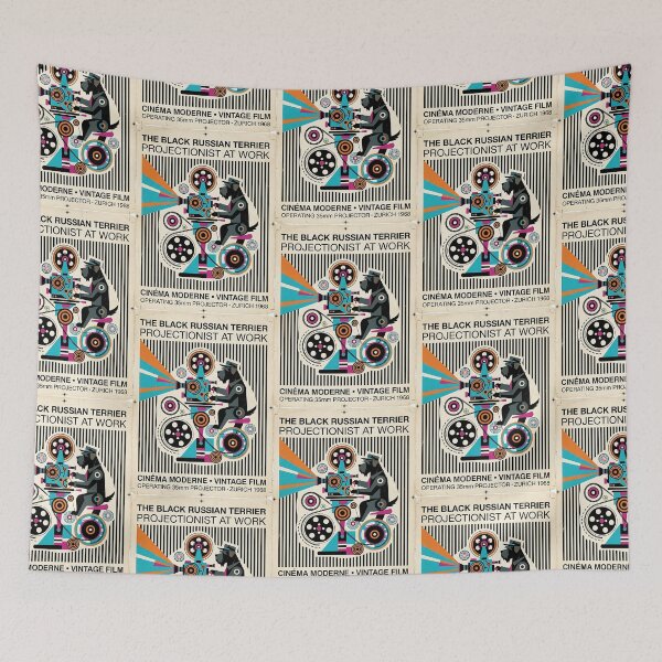 Item preview, Black Russian Terrier Film Projectionist designed and sold by PictoVibe.