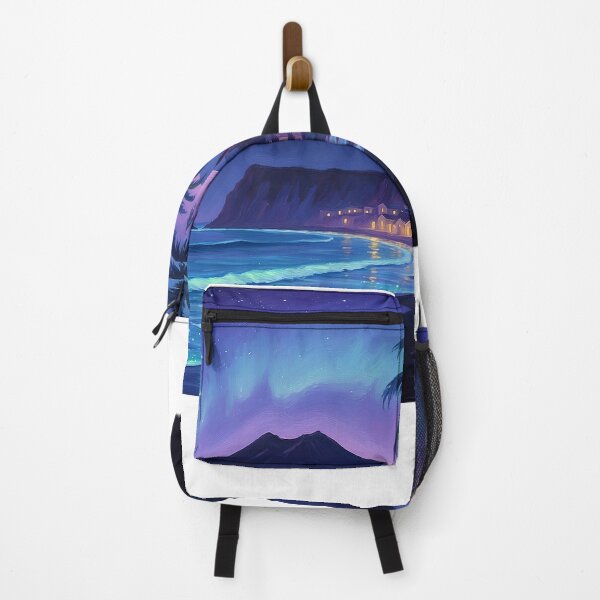 Item preview, Volcanic Bay at Night — Bioluminescent Waves Under the Stars designed and sold by Hawaii26.