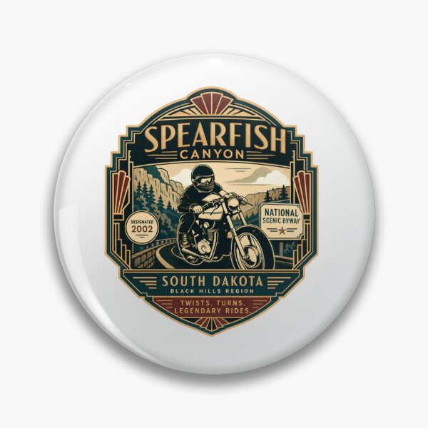 Item preview, Spearfish Canyon South Dakota Motorcycle Riding Black Hills National Scenic Byway Twists Turns Legendary Rides designed and sold by Simsimah26Parks.