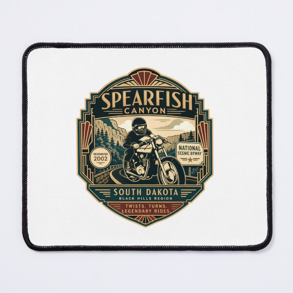 Item preview, Spearfish Canyon South Dakota Motorcycle Riding Black Hills National Scenic Byway Twists Turns Legendary Rides designed and sold by Simsimah26Parks.