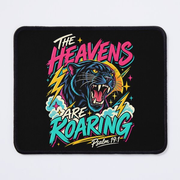 Item preview, Bible Verse Quote, The Heavens Are Roaring, Lion Roaring designed and sold by graphic-genie.