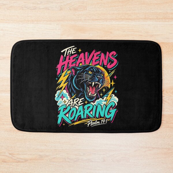 Item preview, Bible Verse Quote, The Heavens Are Roaring, Lion Roaring designed and sold by graphic-genie.