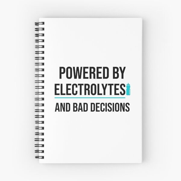 Item preview, Powered by Electrolytes and Bad Decisions - Running Design designed and sold by RunningWhiskers.