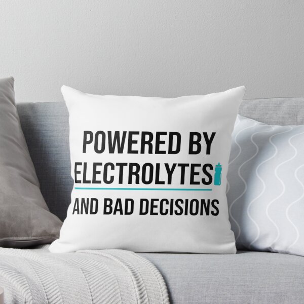 Item preview, Powered by Electrolytes and Bad Decisions - Running Design designed and sold by RunningWhiskers.