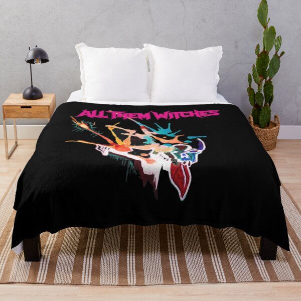 Item preview, All Them Witches Abstract Splatter Skull Art designed and sold by CHRISTUILERA.
