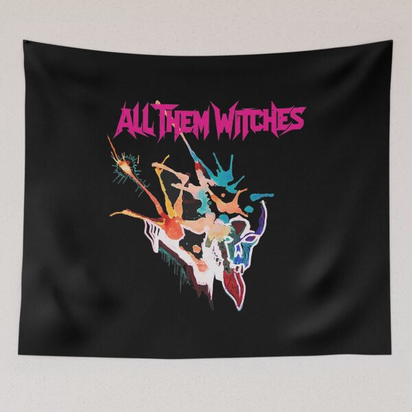 Item preview, All Them Witches Abstract Splatter Skull Art designed and sold by CHRISTUILERA.