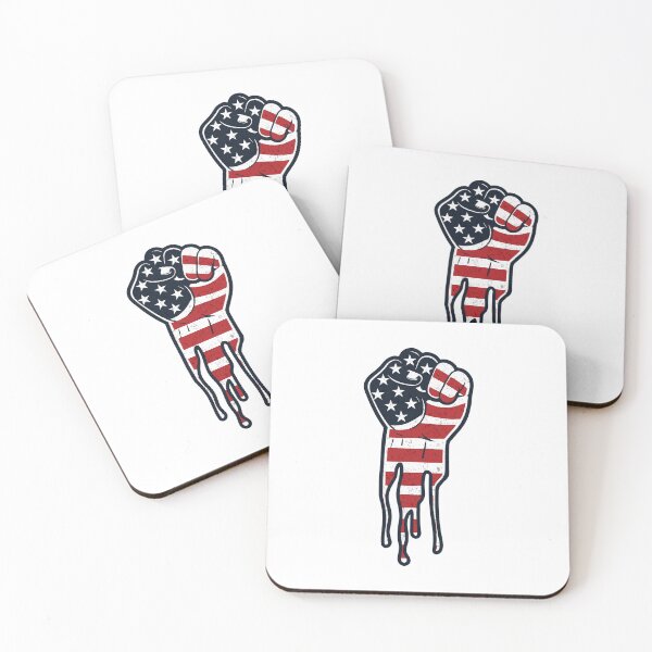Item preview, Vintage Distressed American Flag Fist | Dripping Paint Unity designed and sold by Marshallamoakohene.