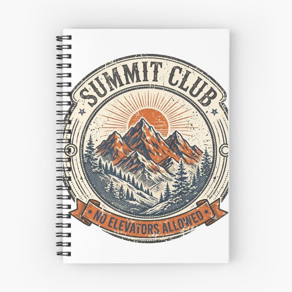 Item preview, Mountain Hiking Summit Club No Elevators T-Shirt designed and sold by Worn and Witty.