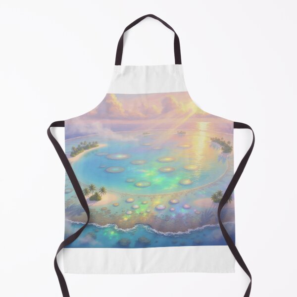 Item preview, Coral Atoll Seen from the Sky — Lagoon with Enchanting Colors designed and sold by Hawaii26.