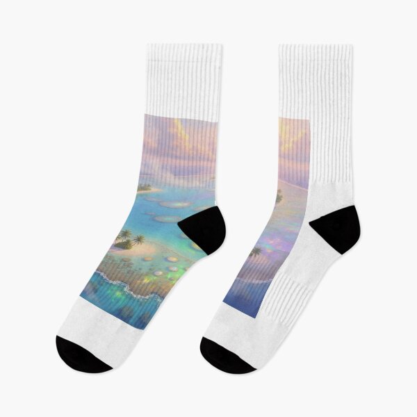 Item preview, Coral Atoll Seen from the Sky — Lagoon with Enchanting Colors designed and sold by Hawaii26.