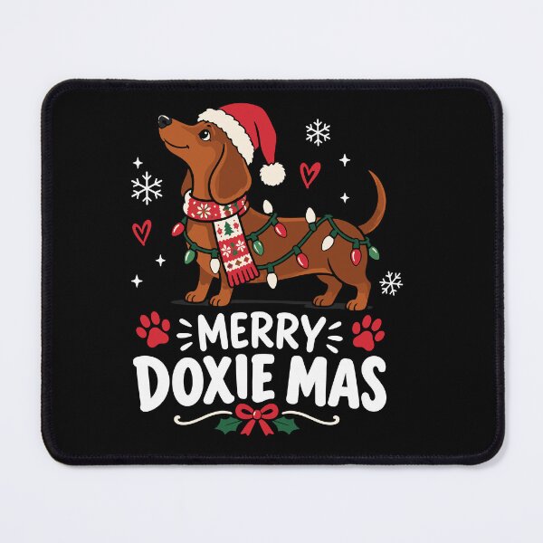 Item preview, Merry Doxie Mas Funny Christmas Dachshund Holiday designed and sold by mraihan.